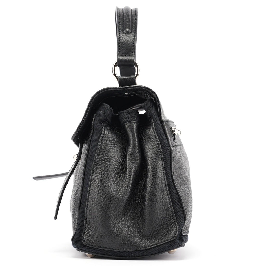 Black Leather Muse Two 2-Way Bag