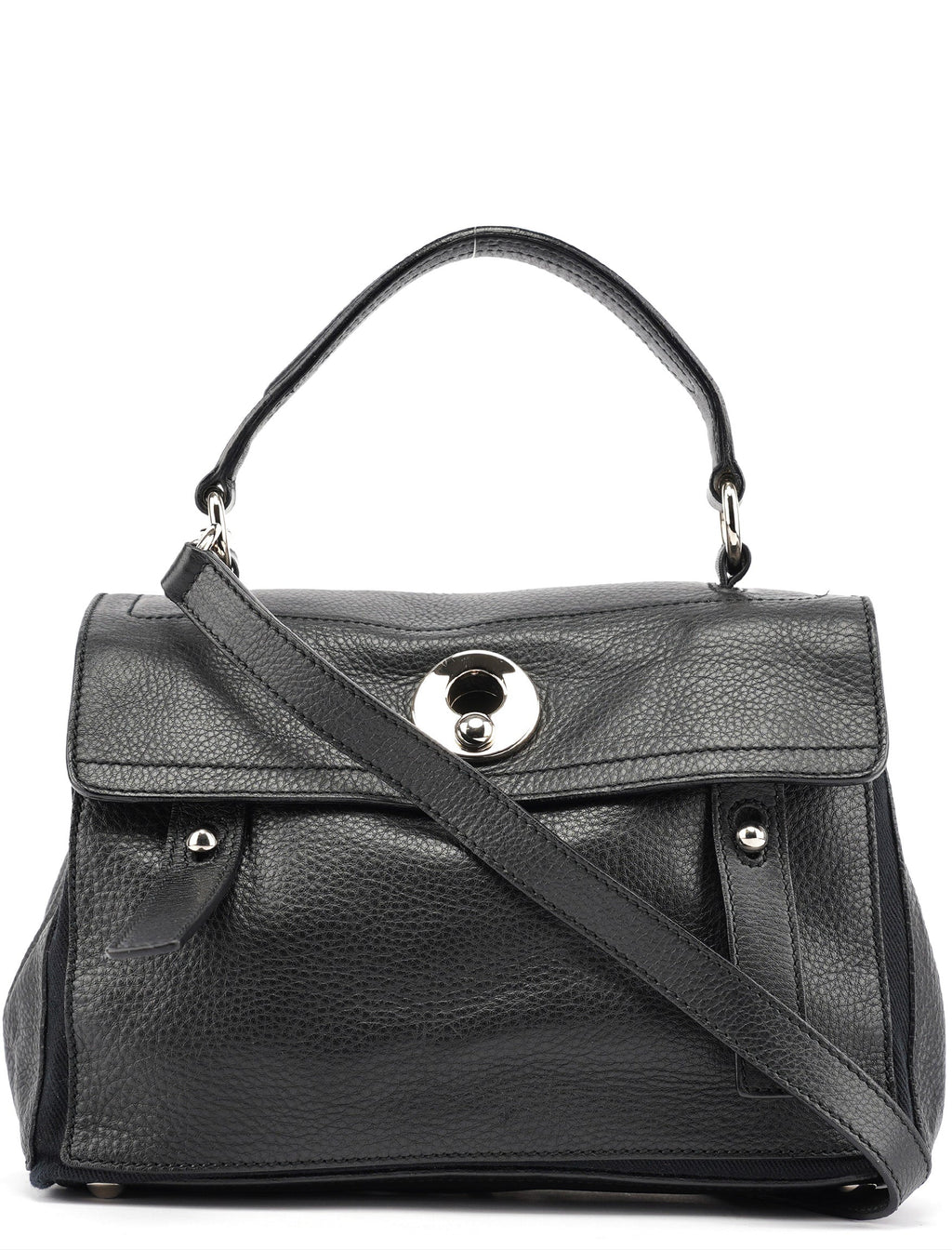 Black Leather Muse Two 2-Way Bag