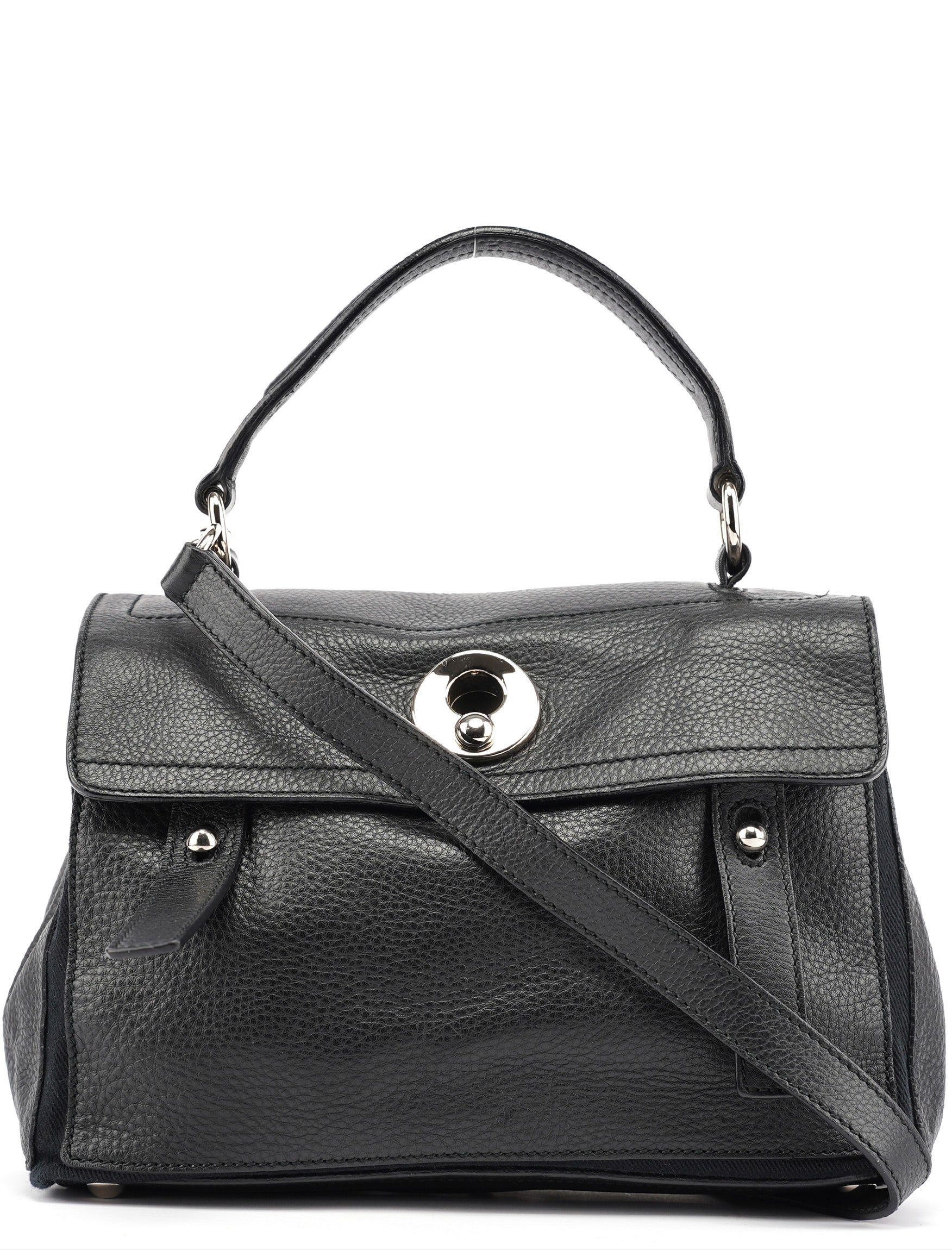 Black Leather Muse Two 2-Way Bag