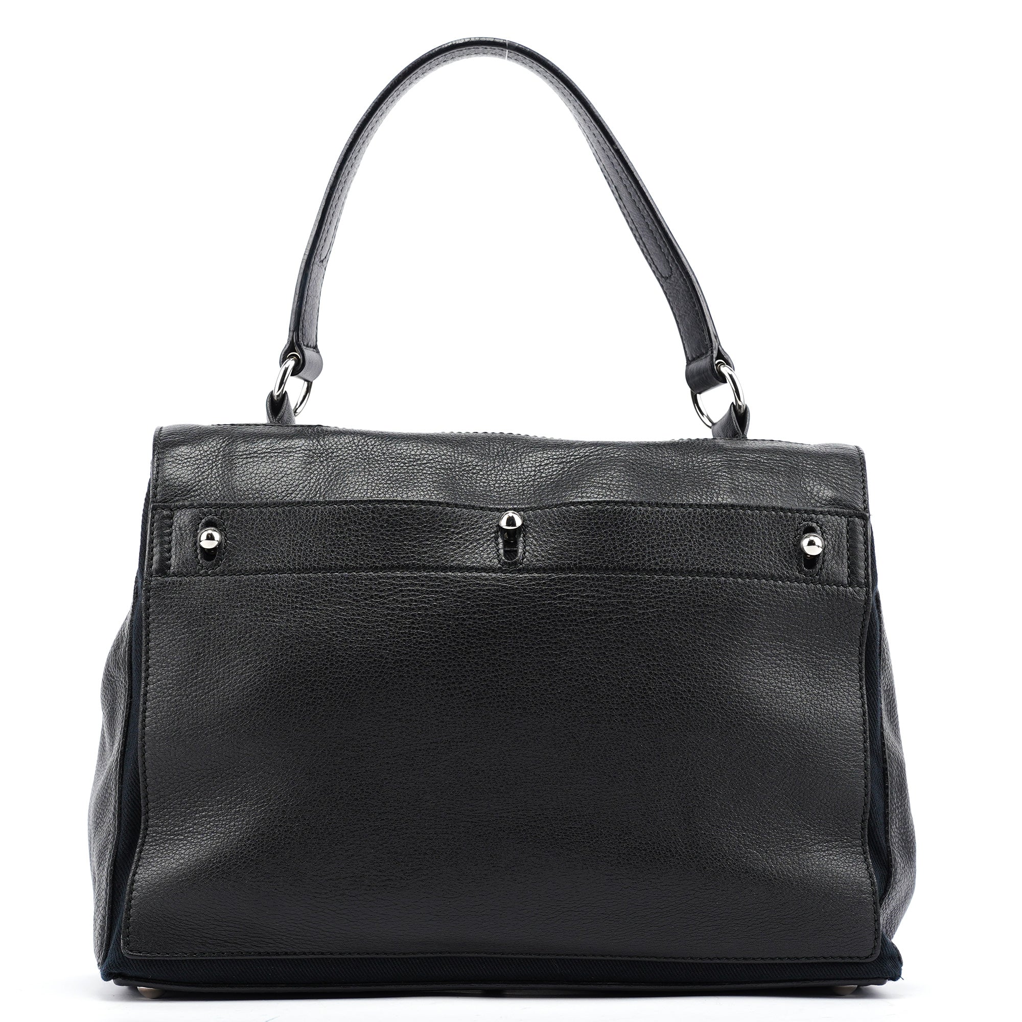 Black Leather Muse Two Bag