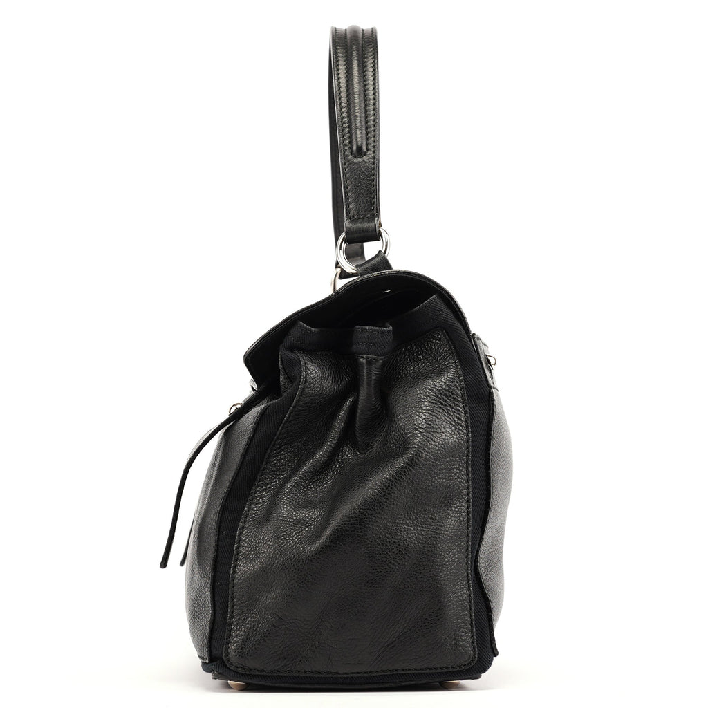 Black Leather Muse Two Bag