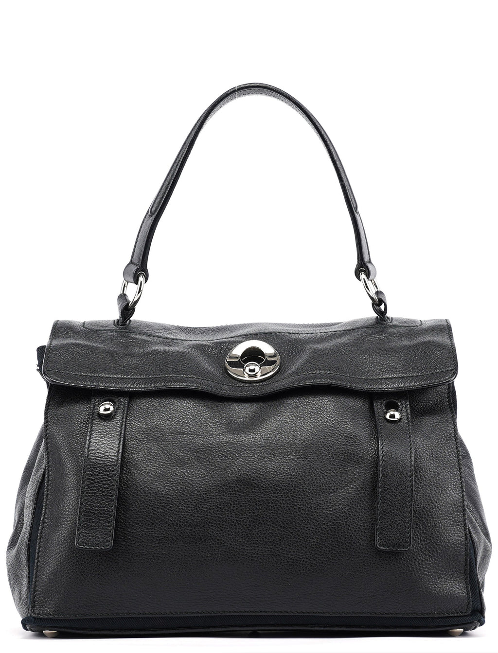 Black Leather Muse Two Bag