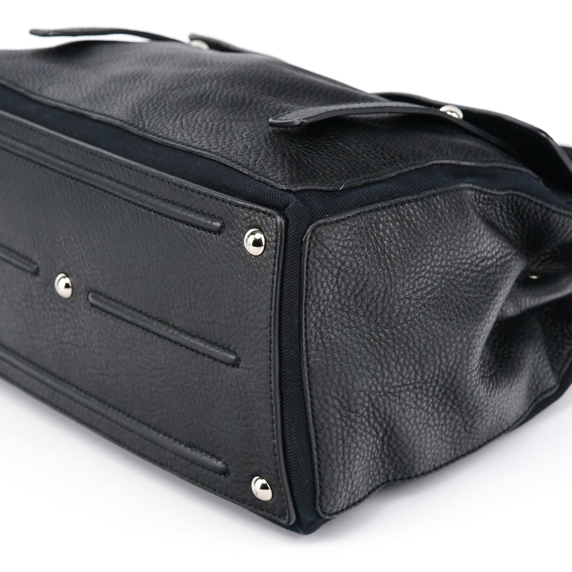 Black Leather Muse Two Bag