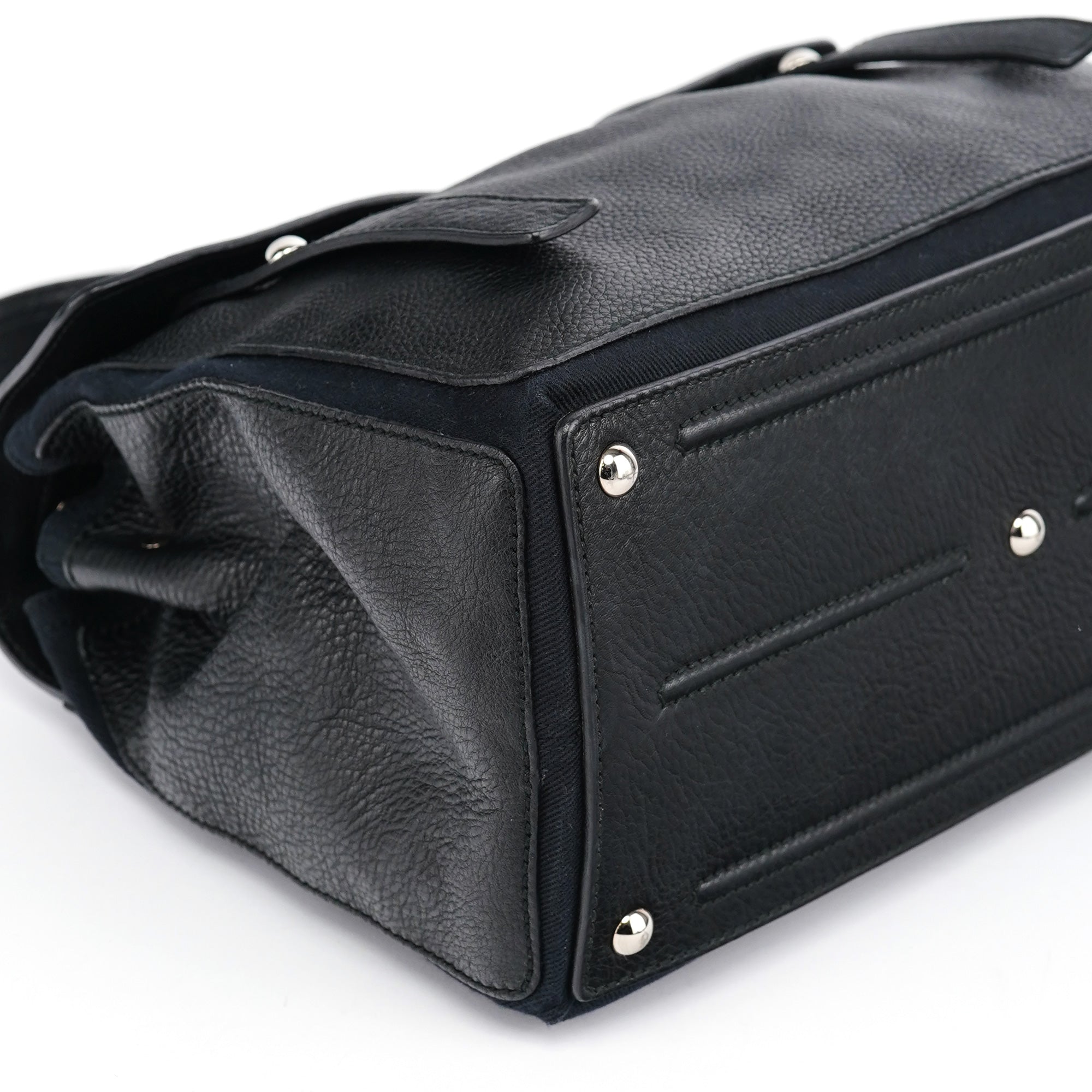 Black Leather Muse Two Bag