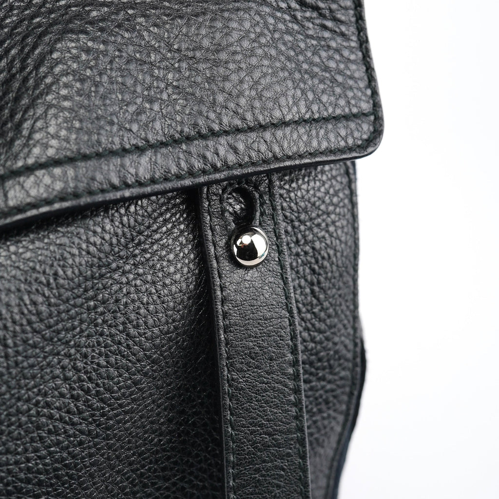 Black Leather Muse Two Bag