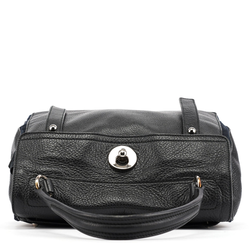 Black Leather Muse Two Bag