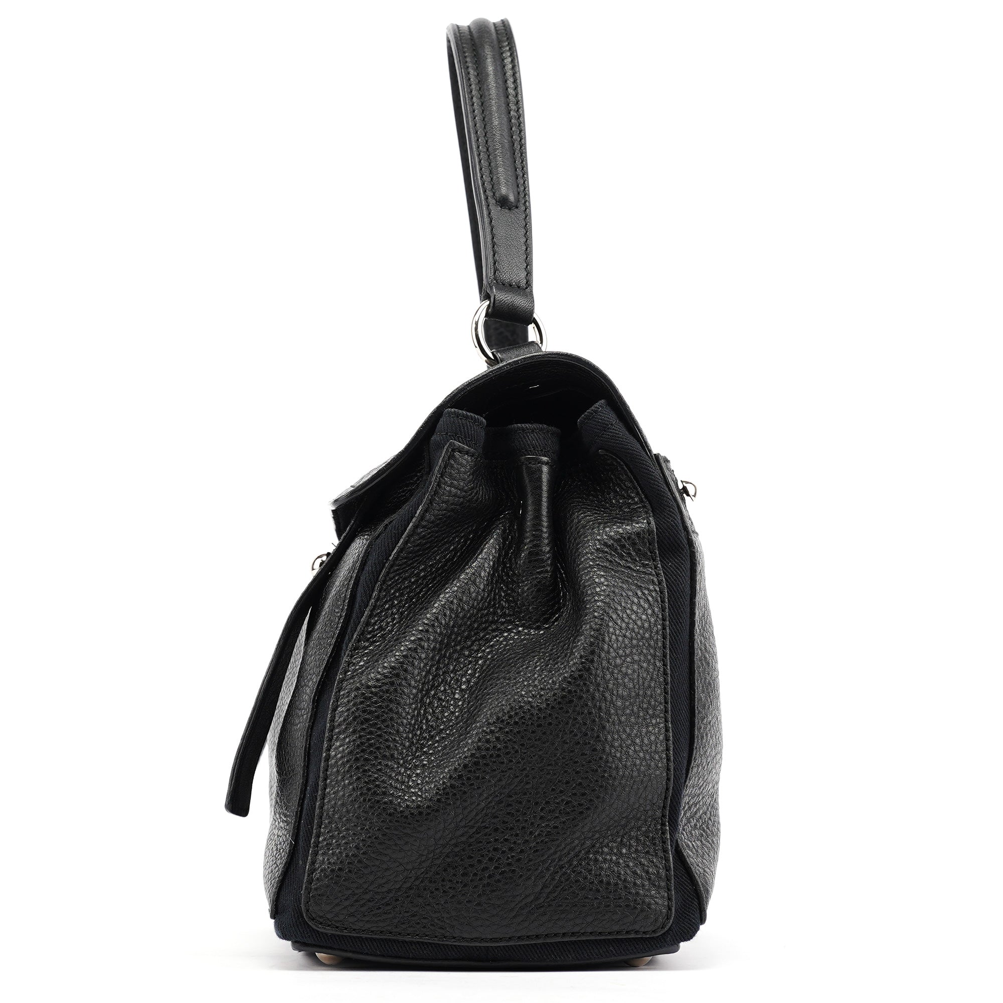 Black Leather Muse Two Bag