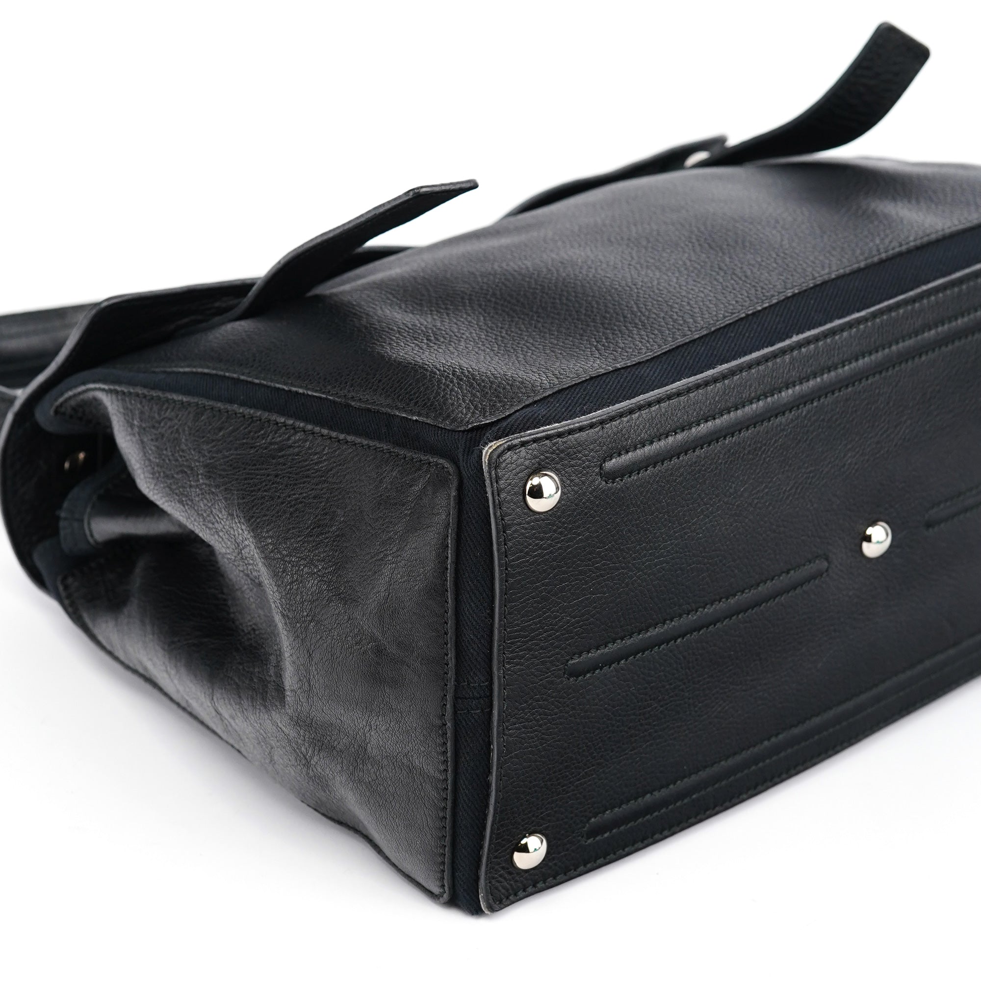 Black Leather Muse Two Bag