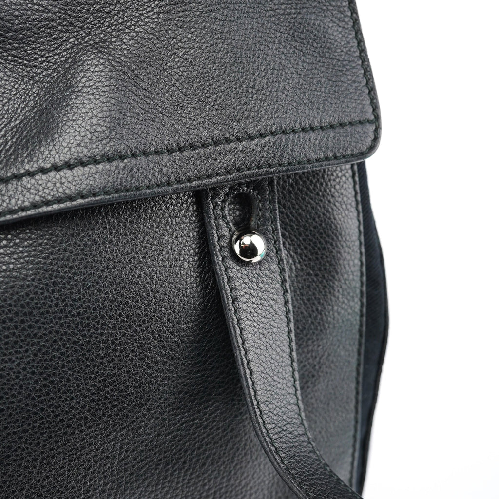 Black Leather Muse Two Bag