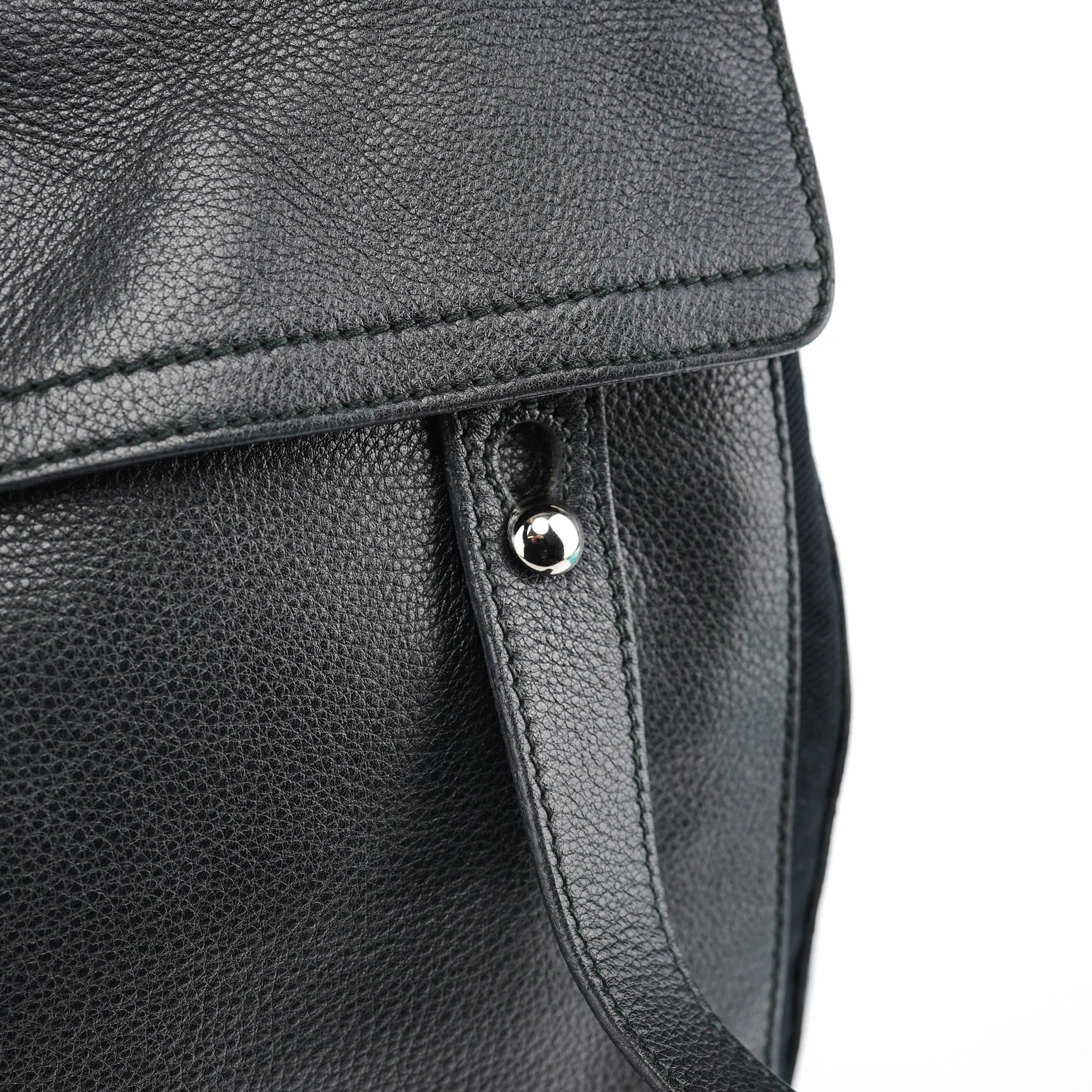 Black Leather Muse Two Bag