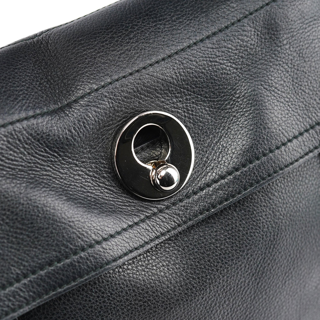 Black Leather Muse Two Bag