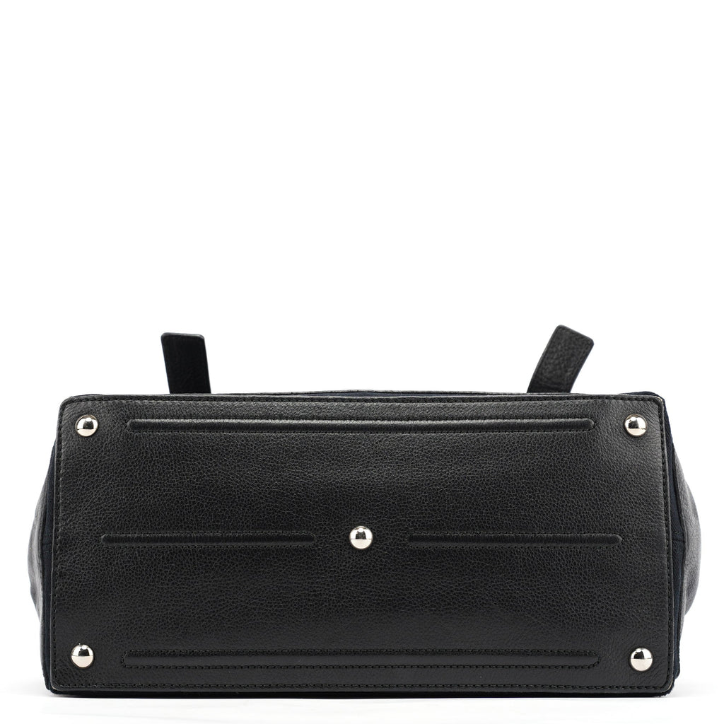 Black Leather Muse Two Bag
