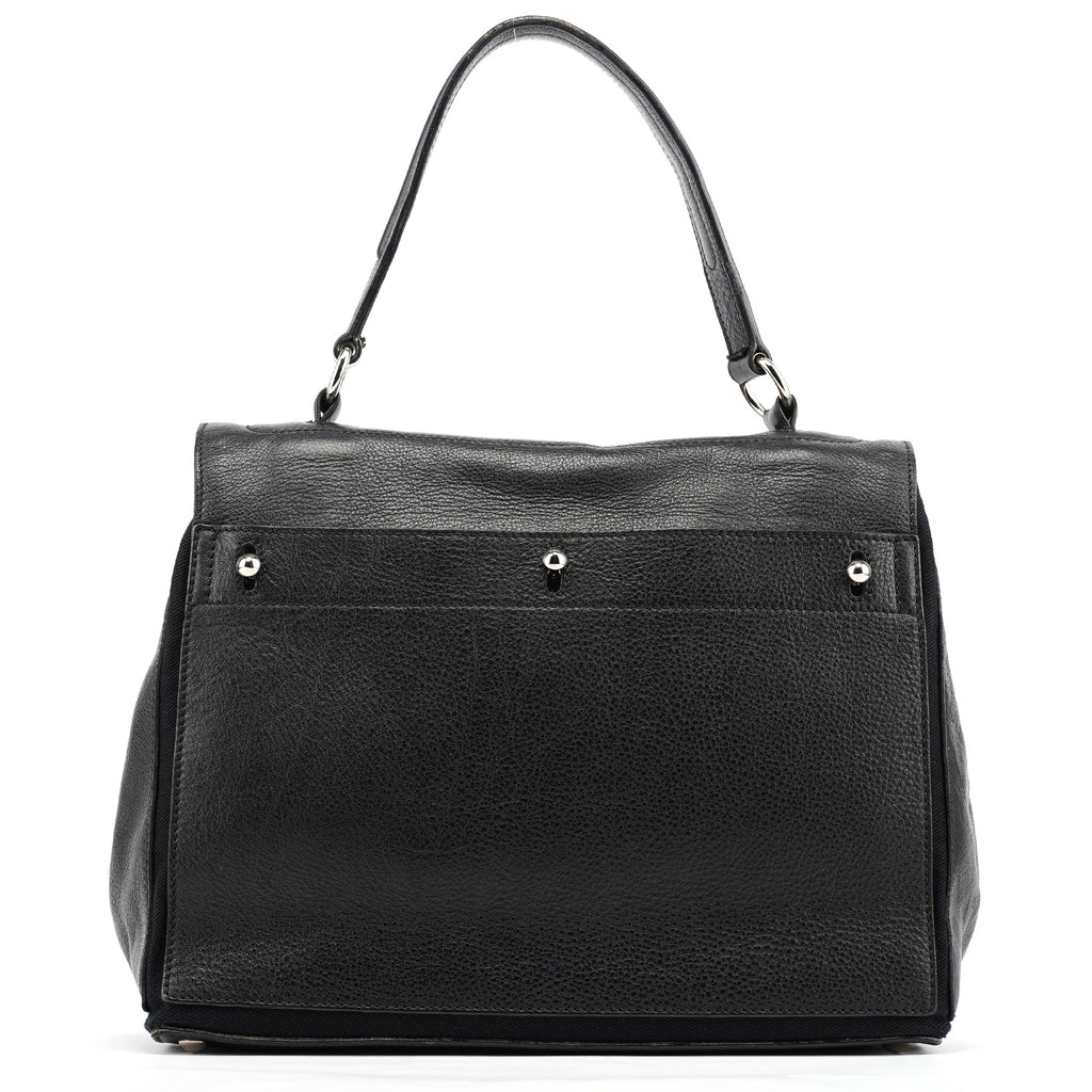 Black Leather Muse Two Bag