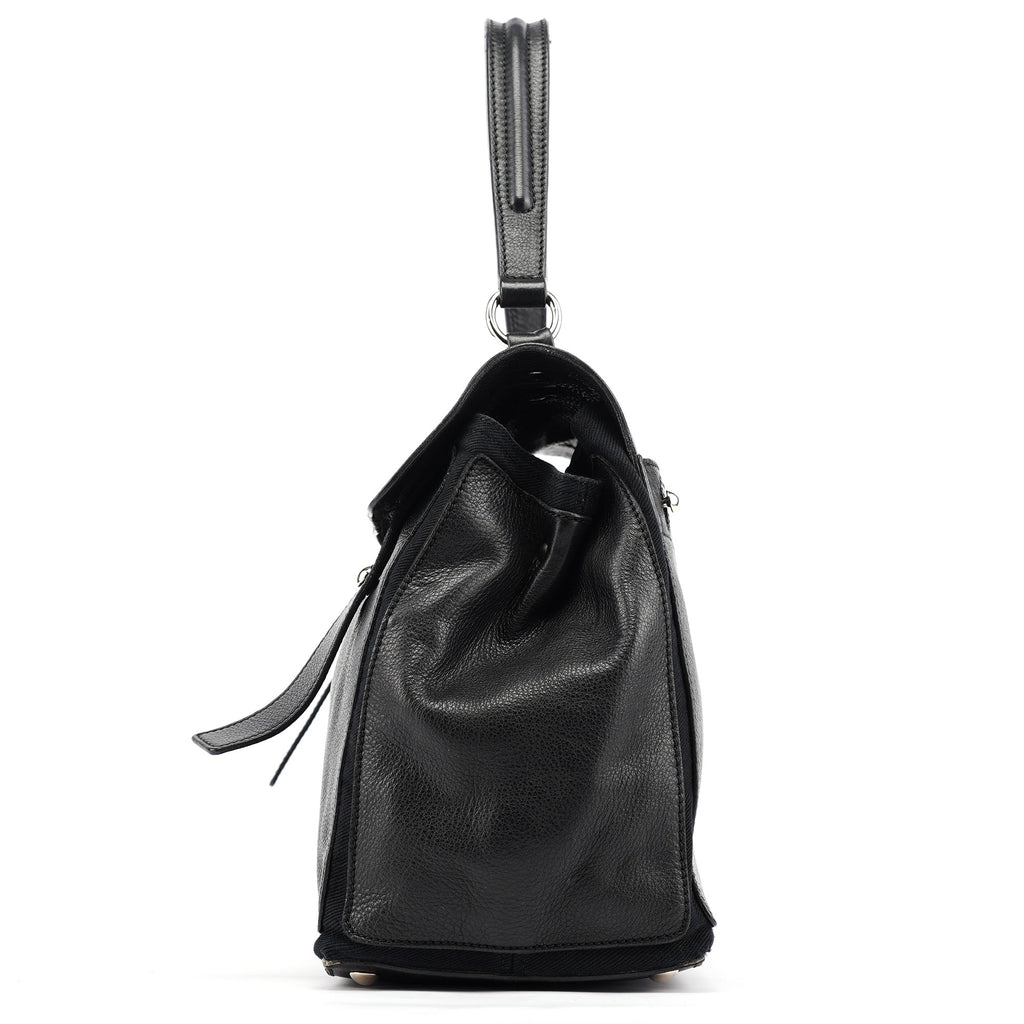 Black Leather Muse Two Bag