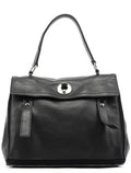Black Leather Muse Two Bag