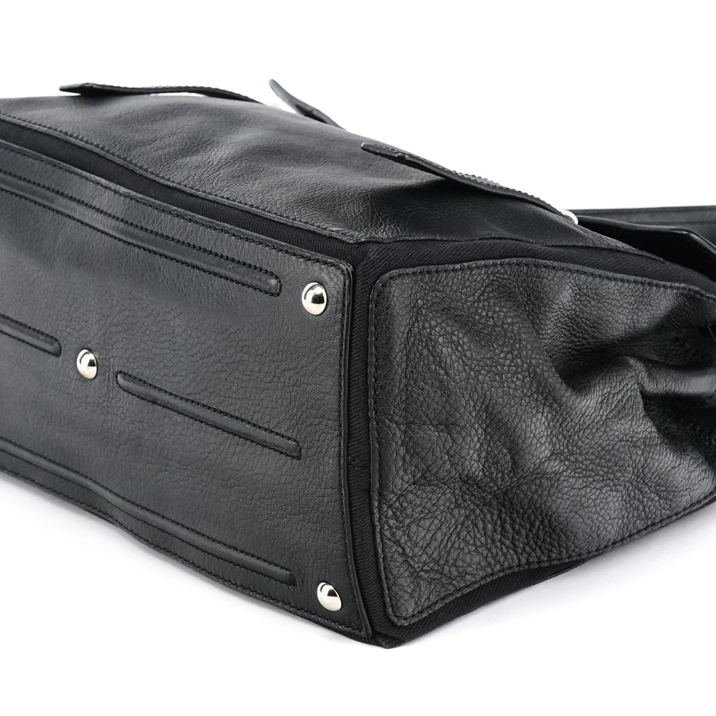 Black Leather Muse Two Bag
