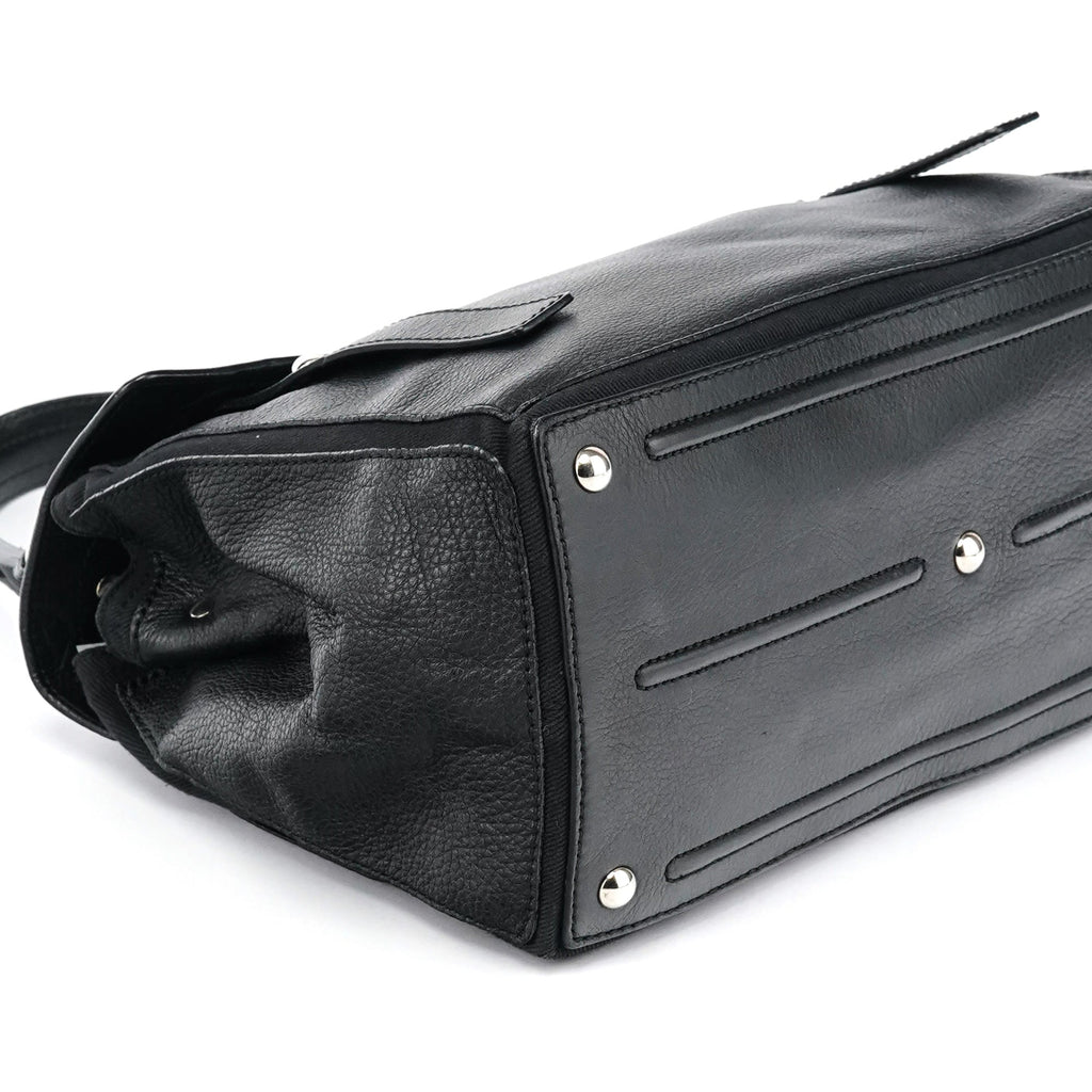 Black Leather Muse Two Bag