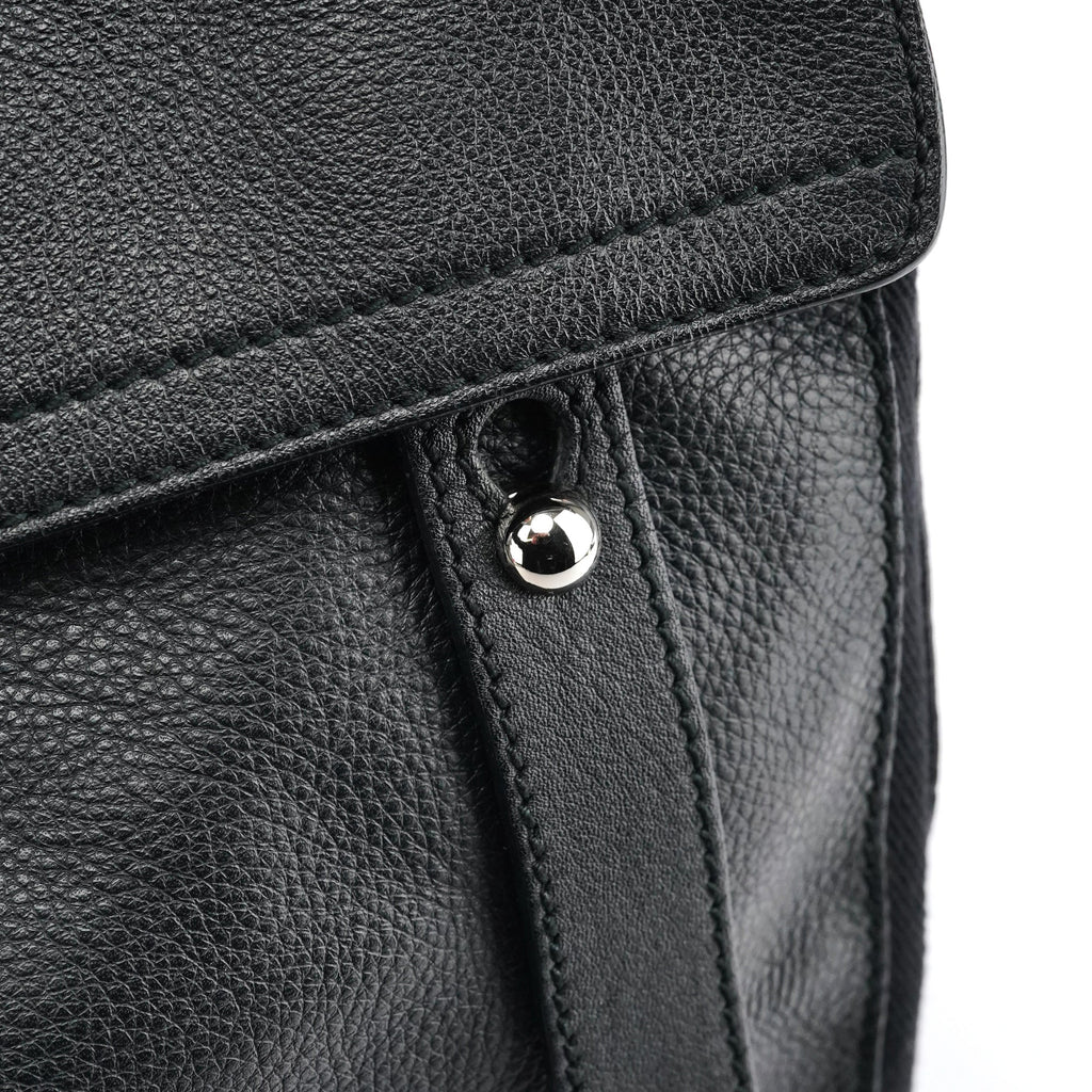 Black Leather Muse Two Bag