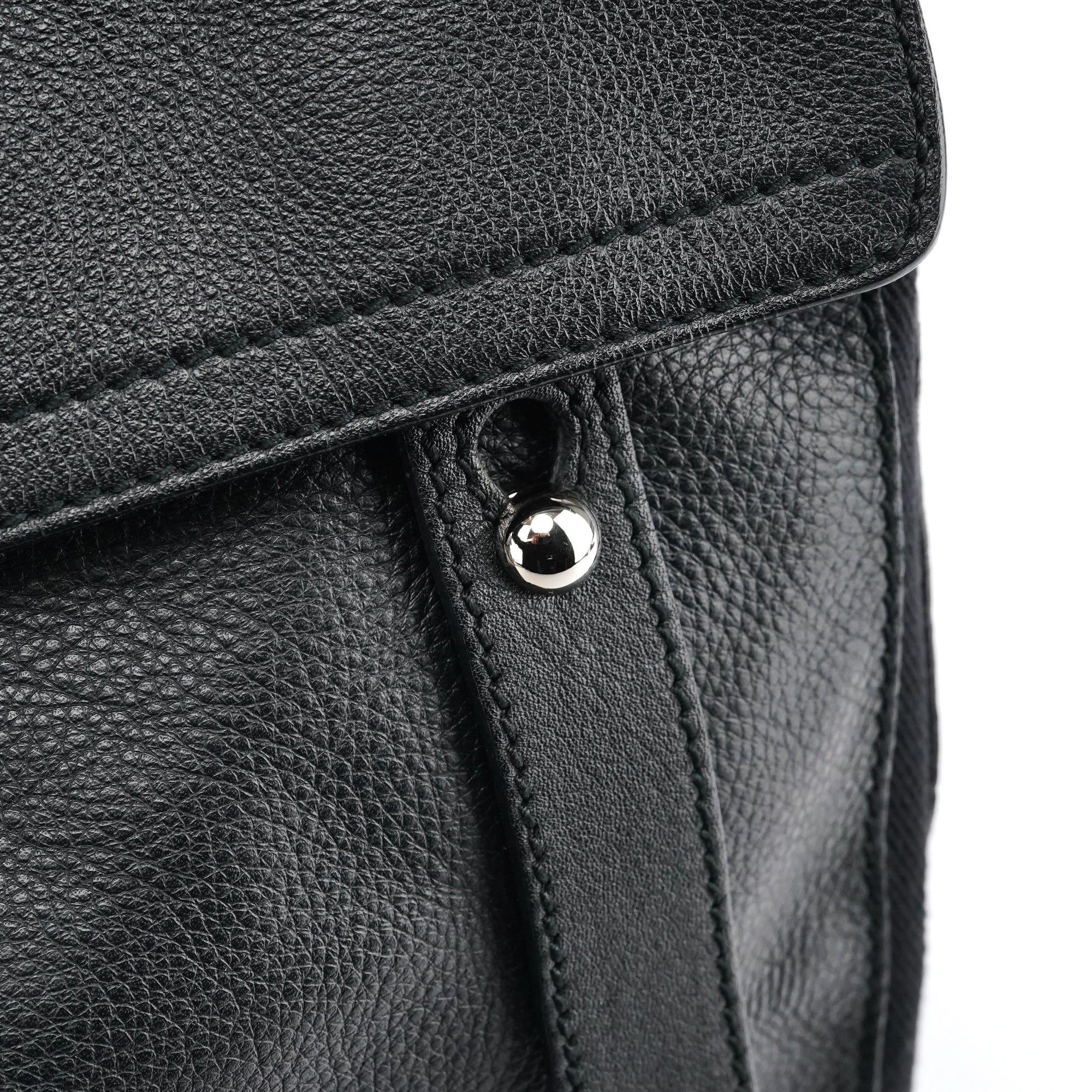 Black Leather Muse Two Bag