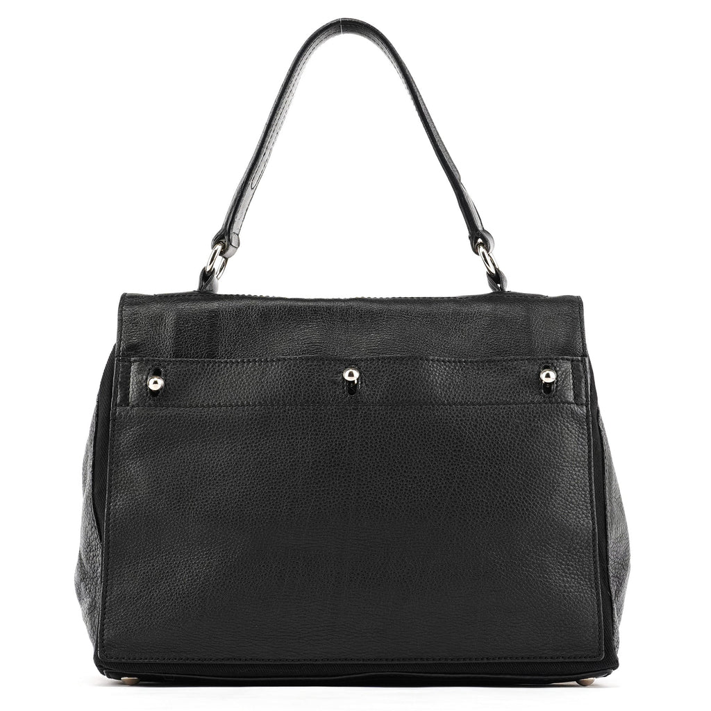 Black Leather Muse Two Bag