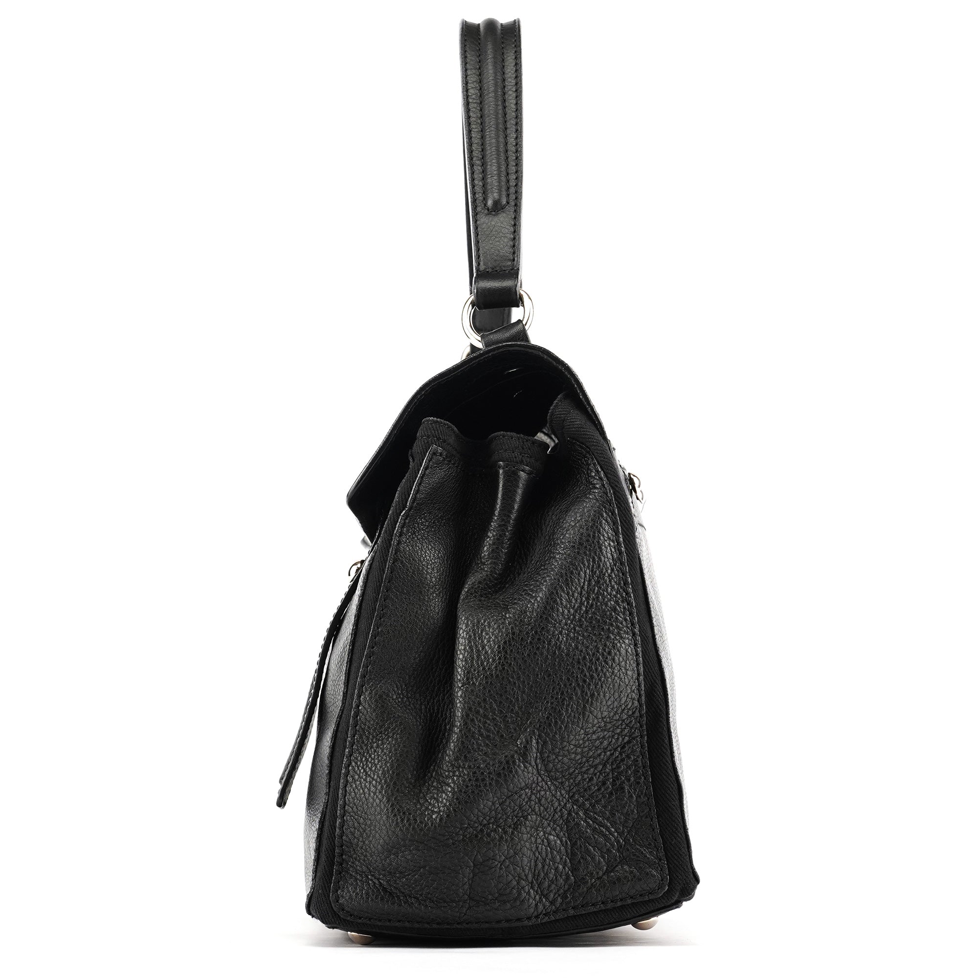 Black Leather Muse Two Bag
