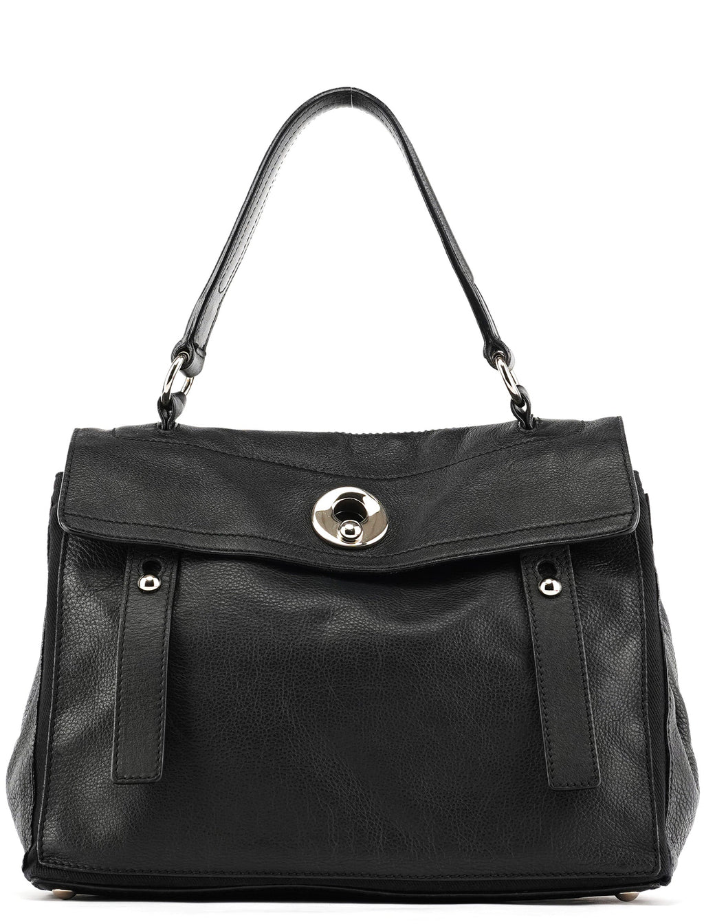 Black Leather Muse Two Bag