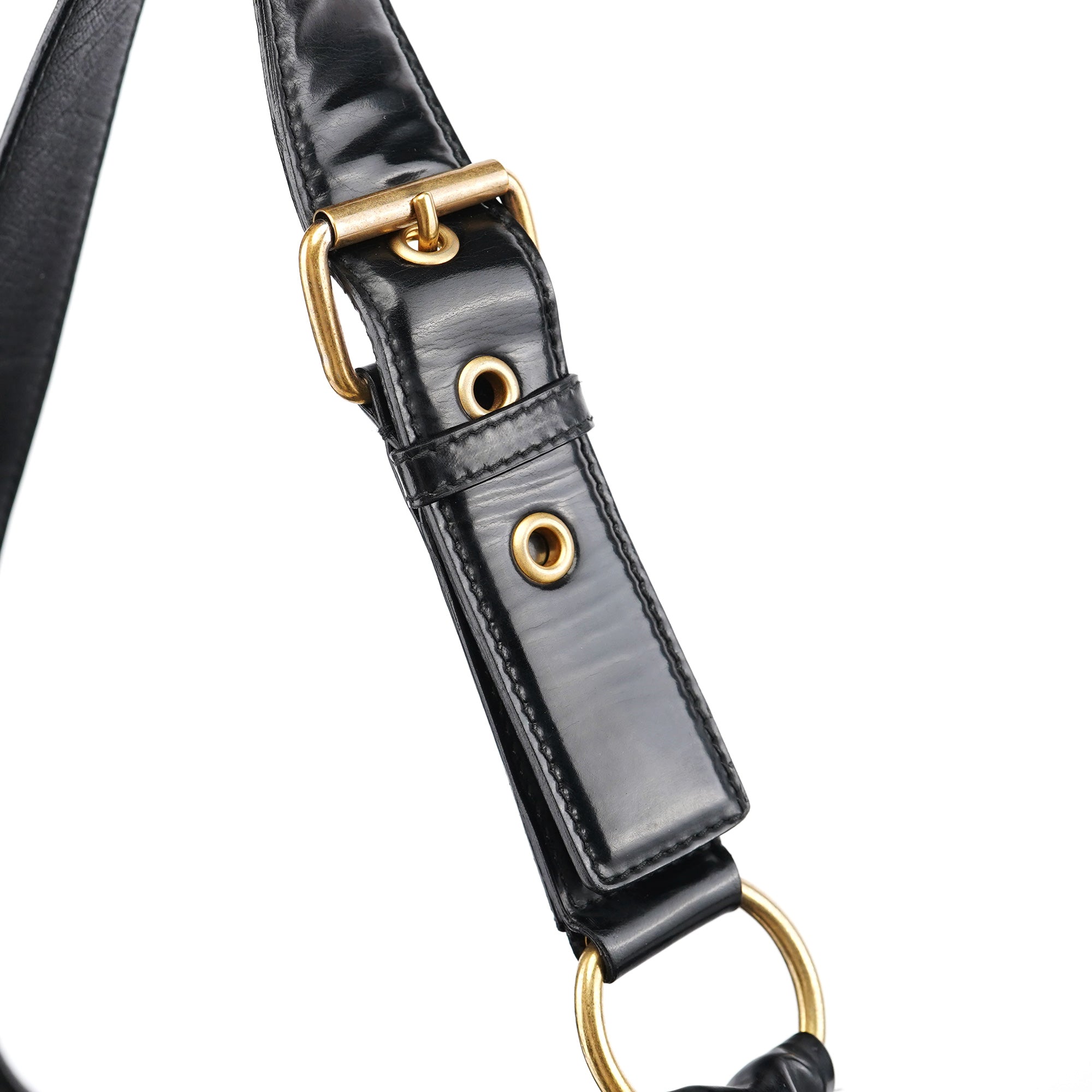 Black Multi Leather Saint Tropez Shoulder Bag
