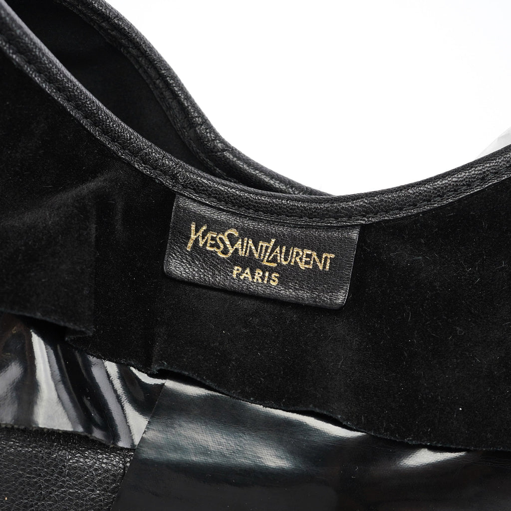 Black Multi Leather Saint Tropez Shoulder Bag