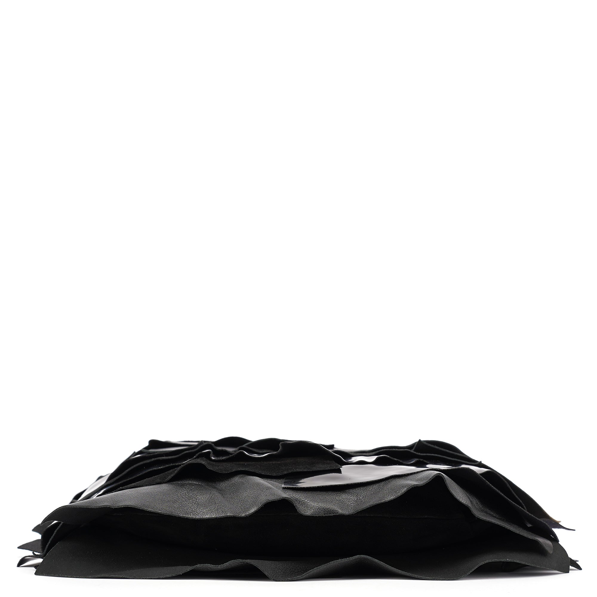 Black Multi Leather Saint Tropez Shoulder Bag