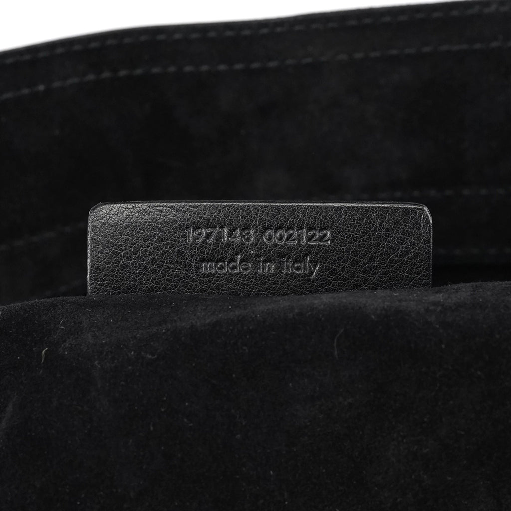 Black Patent Calfhair Muse Two Bag