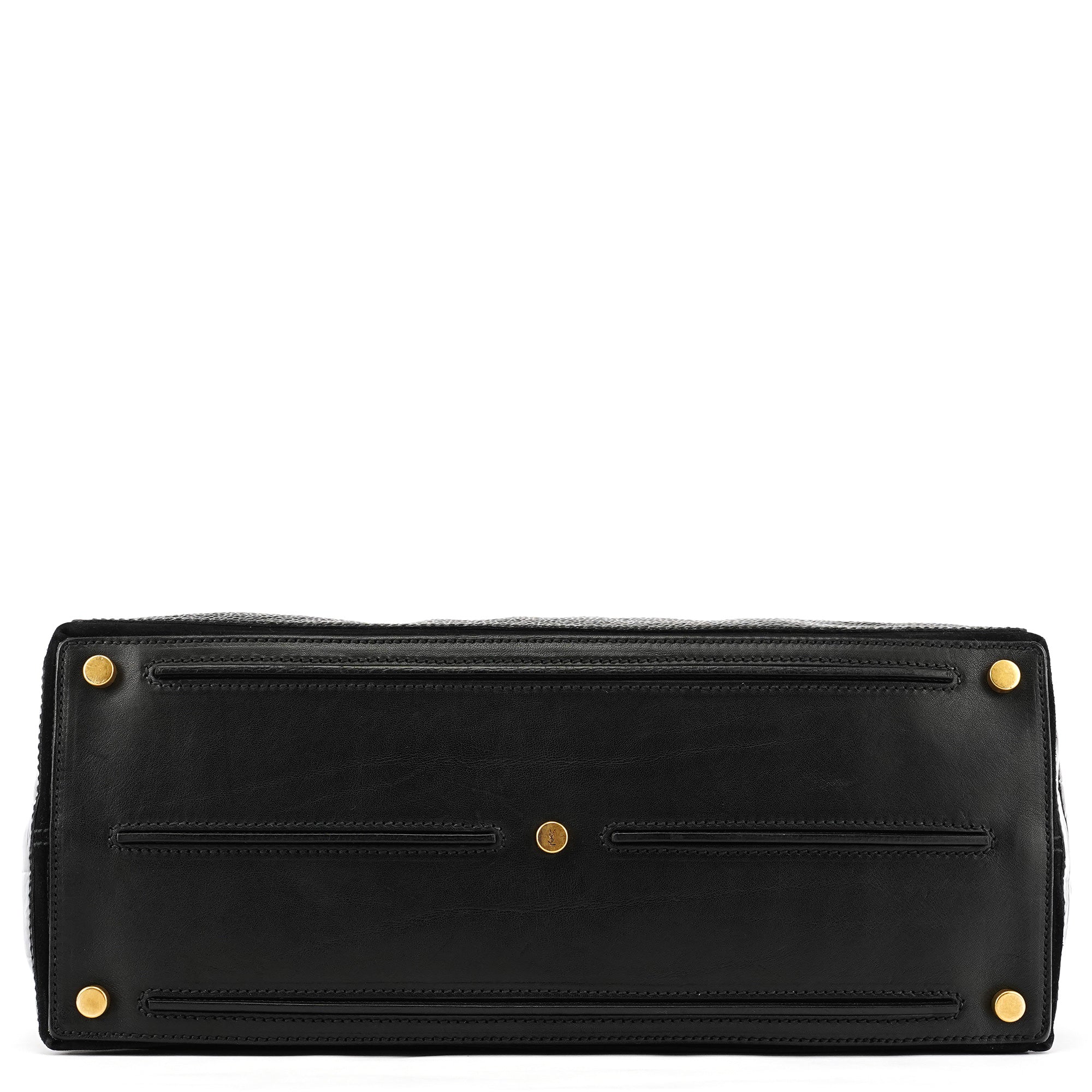 Black Patent Calfhair Muse Two Bag