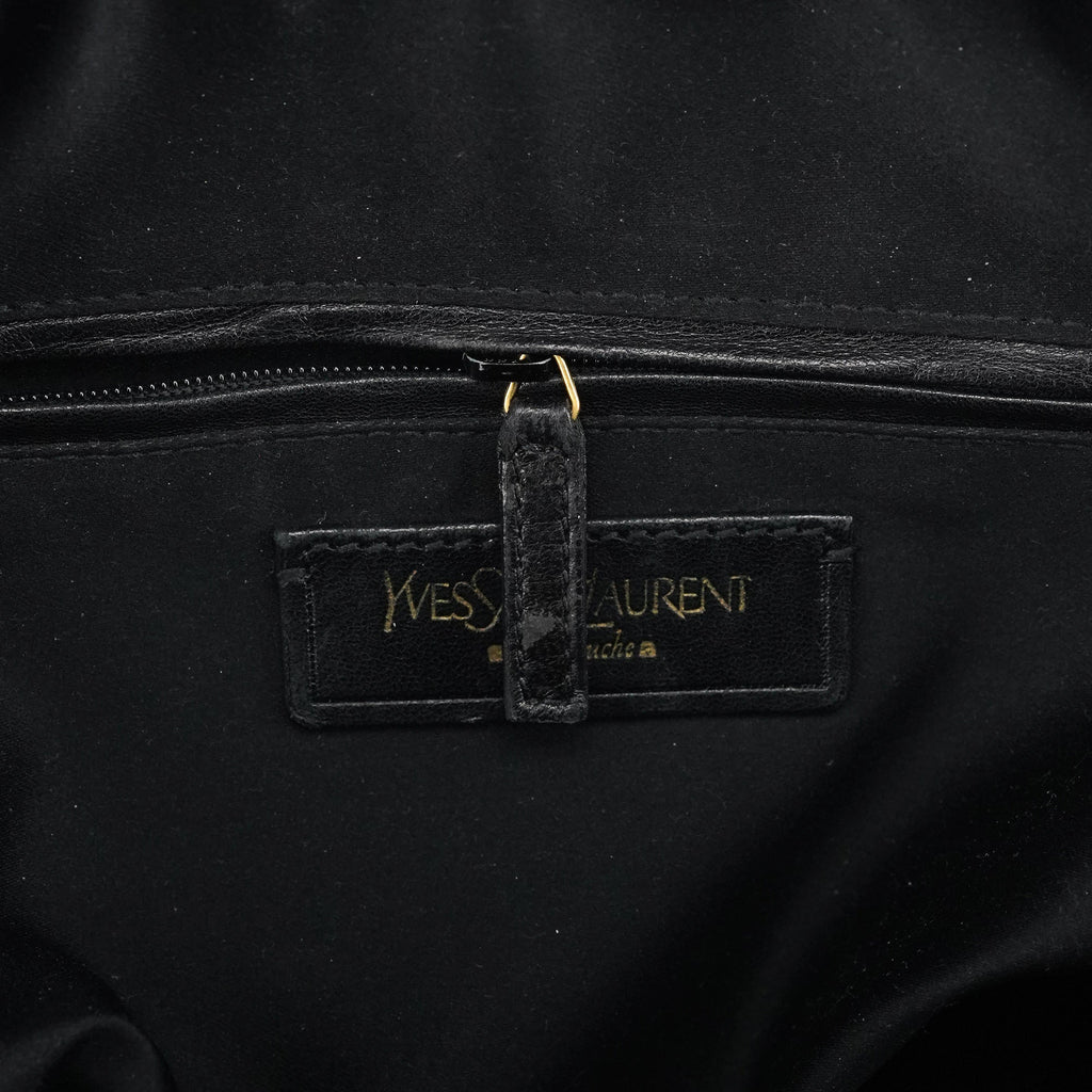 Black Patent Leather Muse Tote Bag