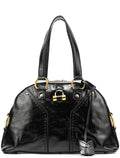 Black Patent Leather Muse Tote Bag