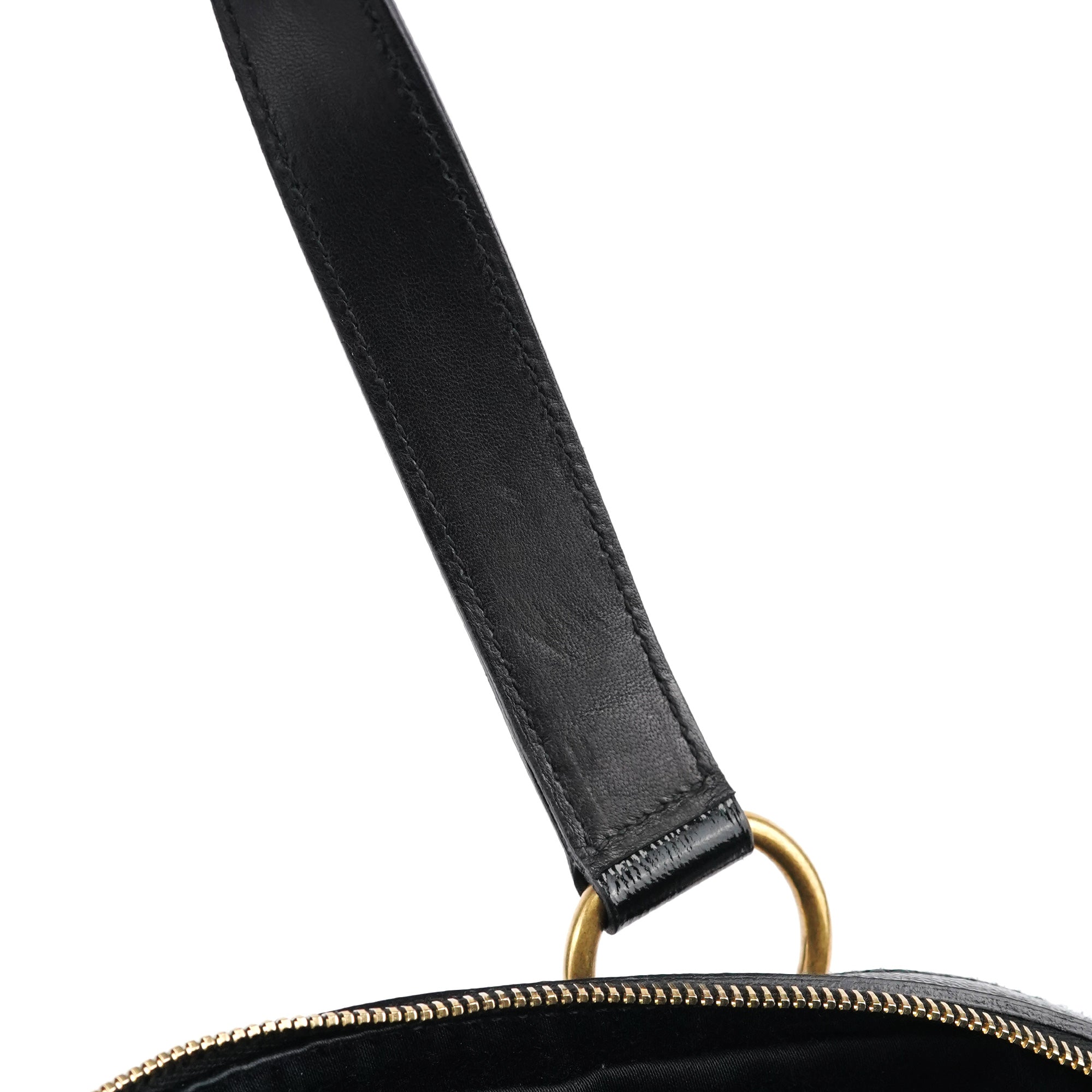 Black Patent Leather Muse Tote Bag