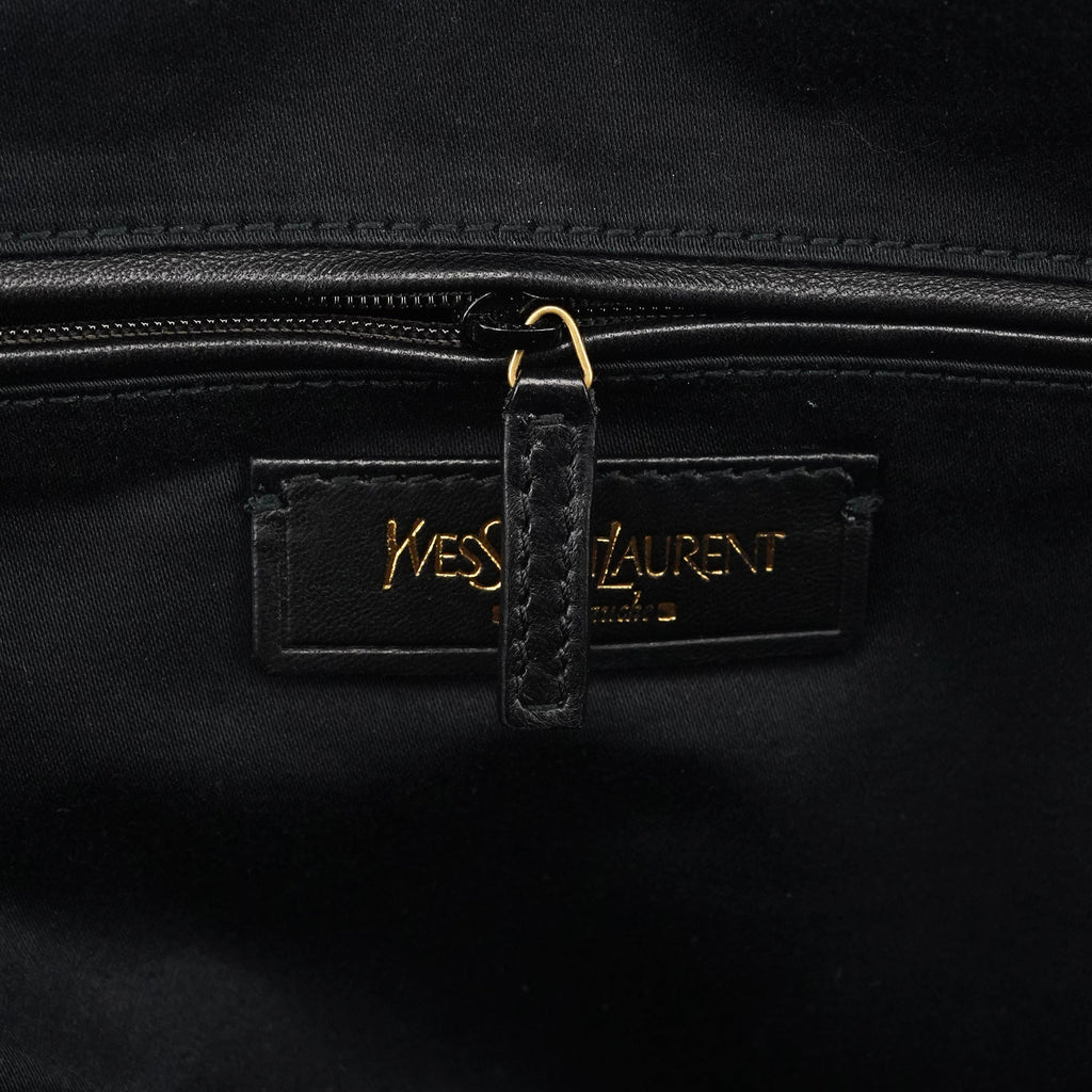 Black Patent Leather Muse Tote Bag