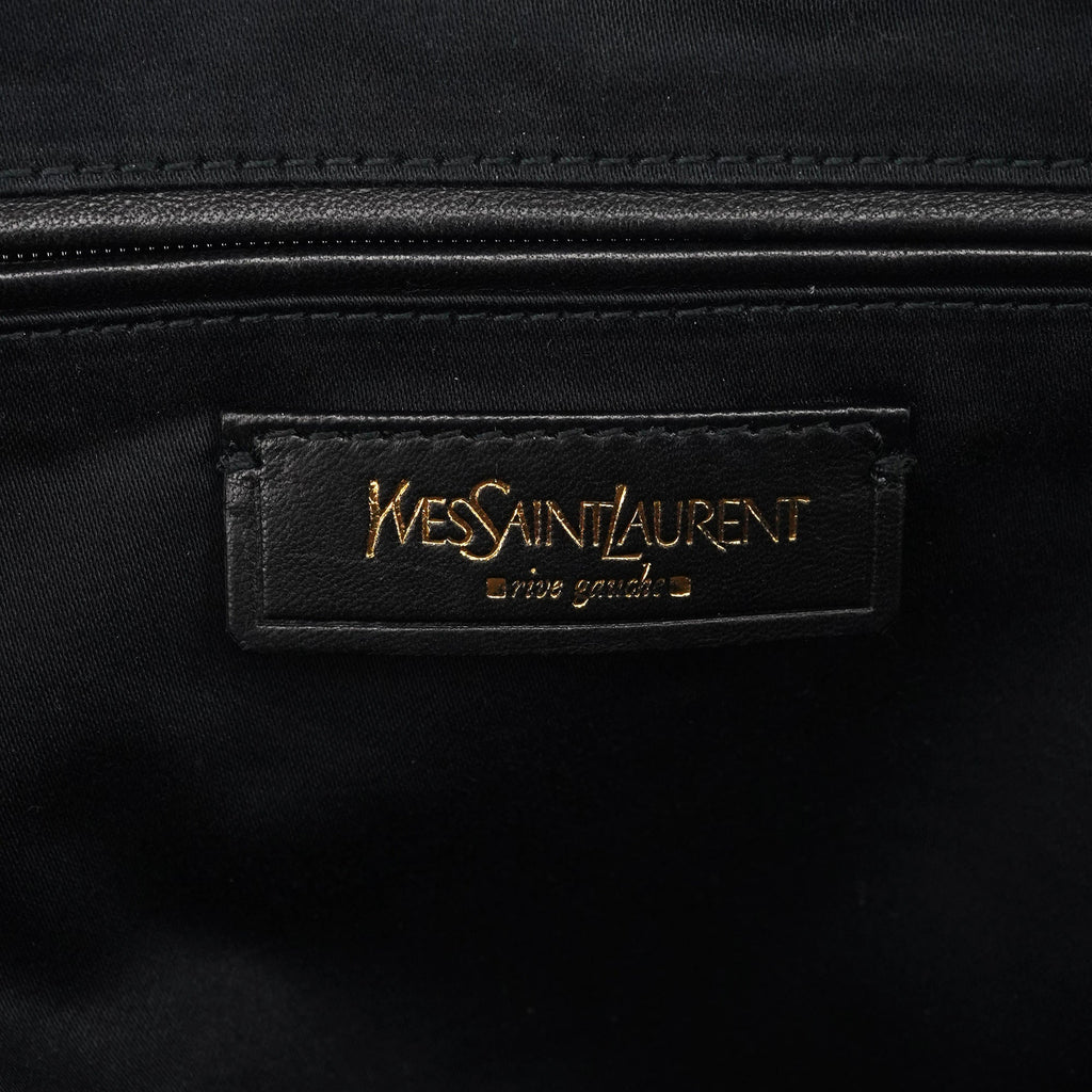 Black Patent Leather Muse Tote Bag