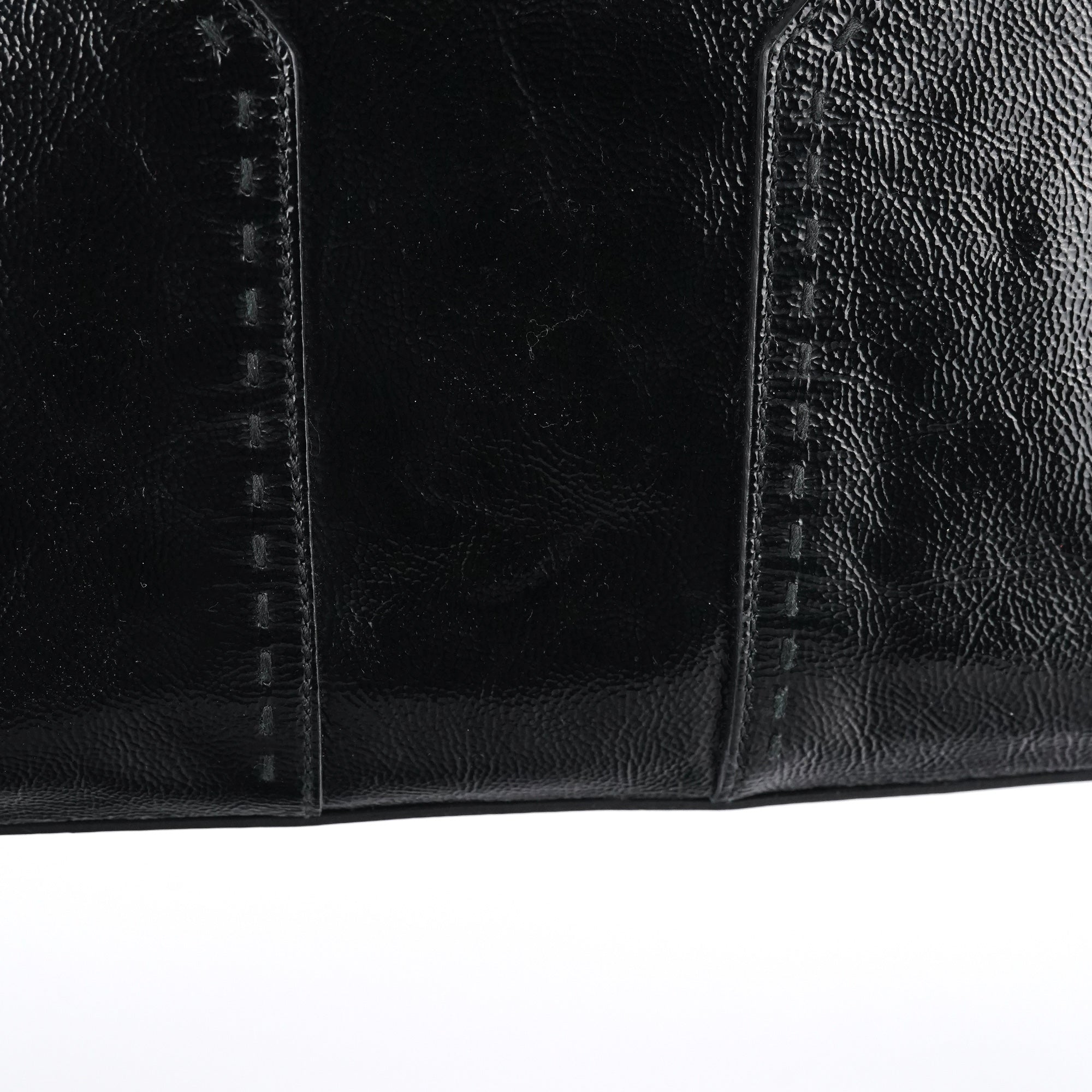 Black Patent Leather Muse Tote Bag