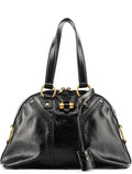Black Patent Leather Muse Tote Bag