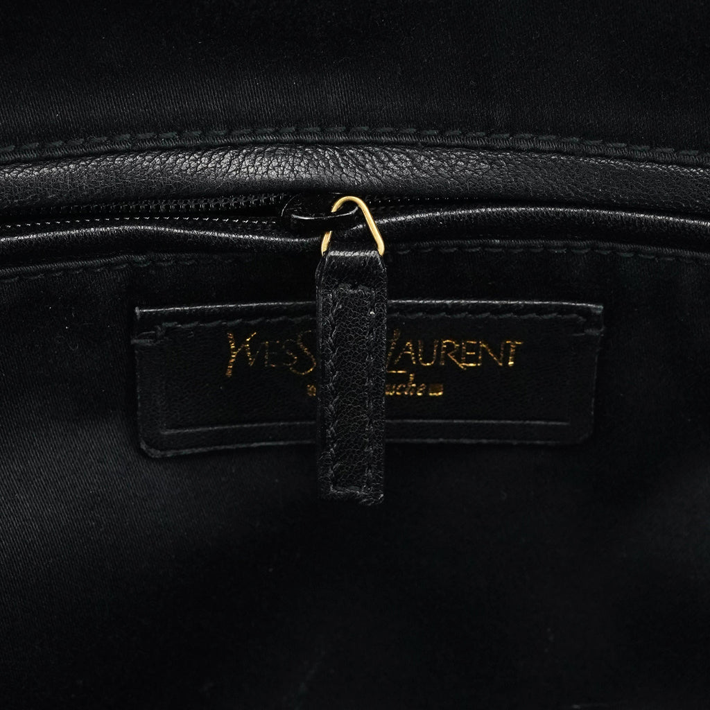 Black Patent Leather Muse Tote Bag