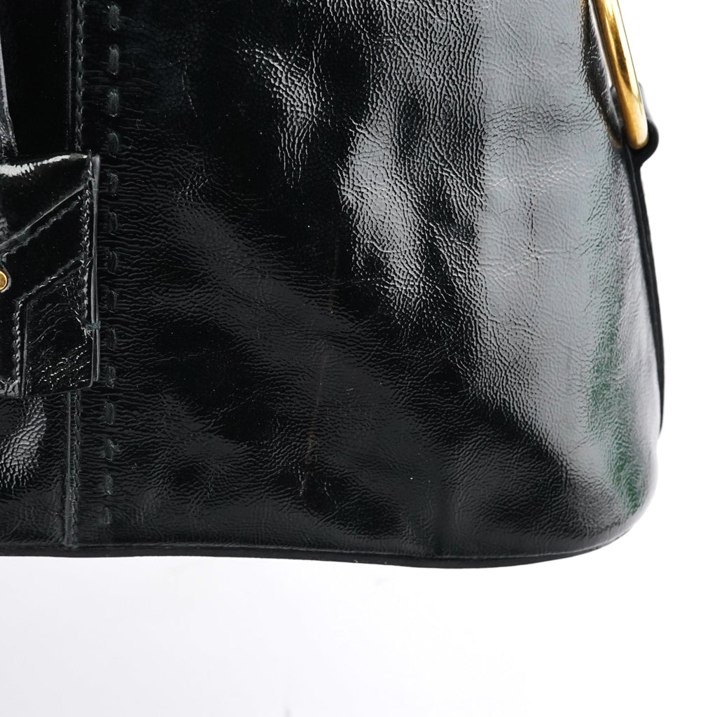 Black Patent Leather Muse Tote Bag