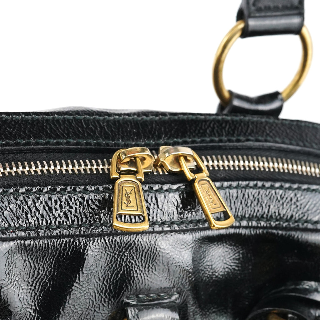 Black Patent Leather Muse Tote Bag