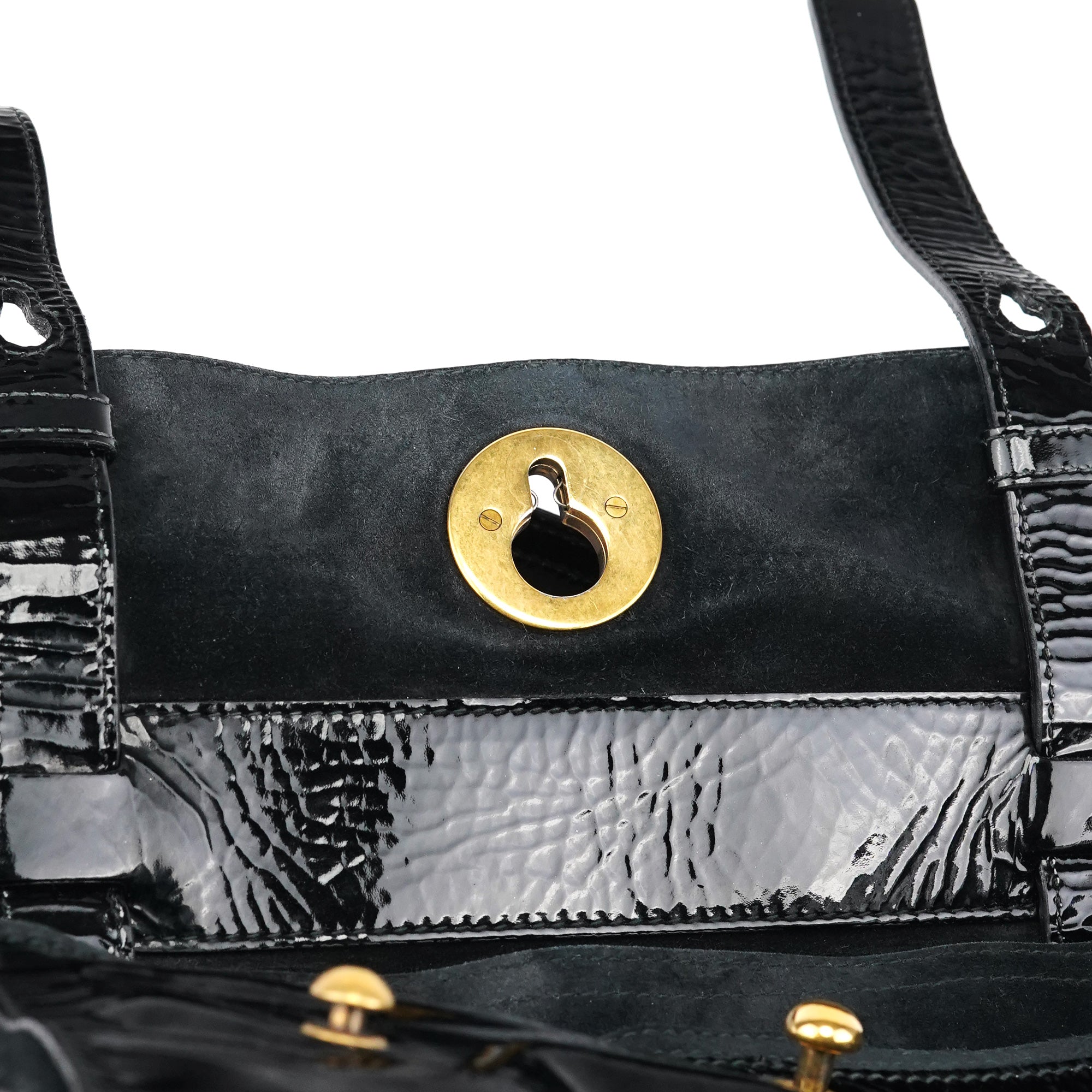 Black Patent Leather Muse Two Bag