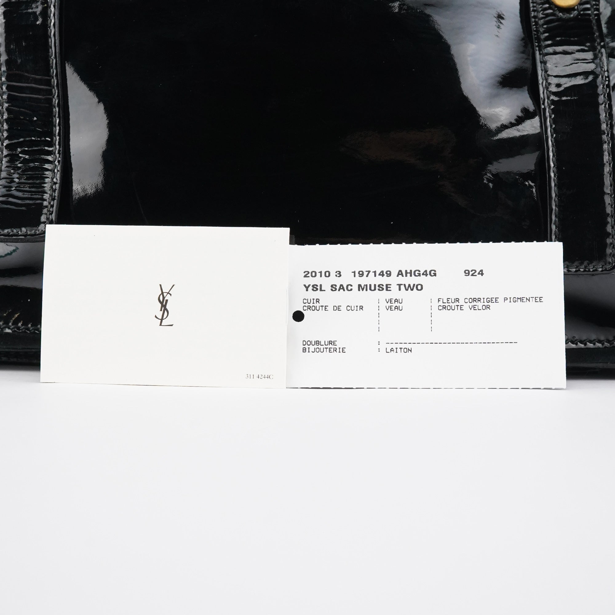 Black Patent Leather Muse Two Bag