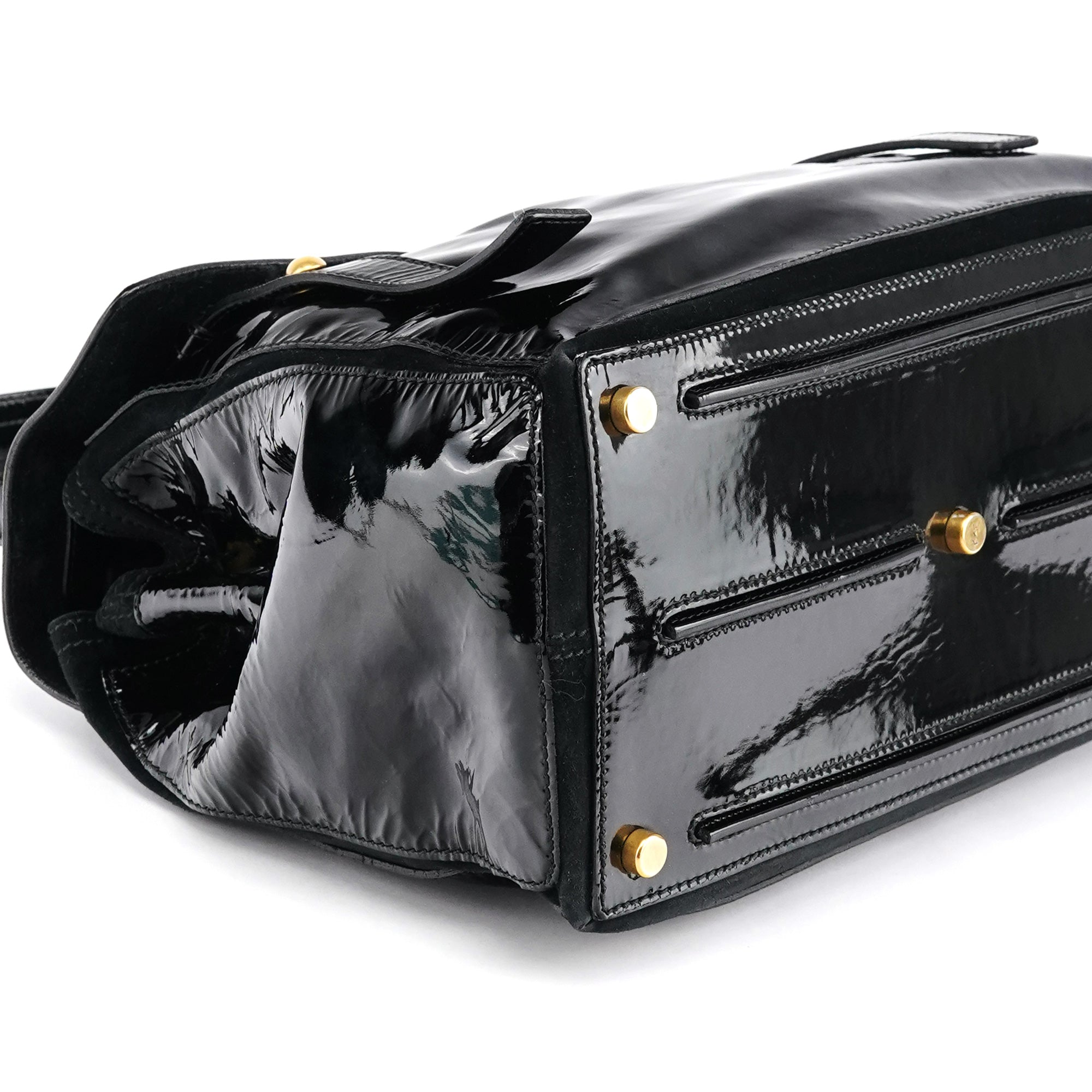 Black Patent Leather Muse Two Bag