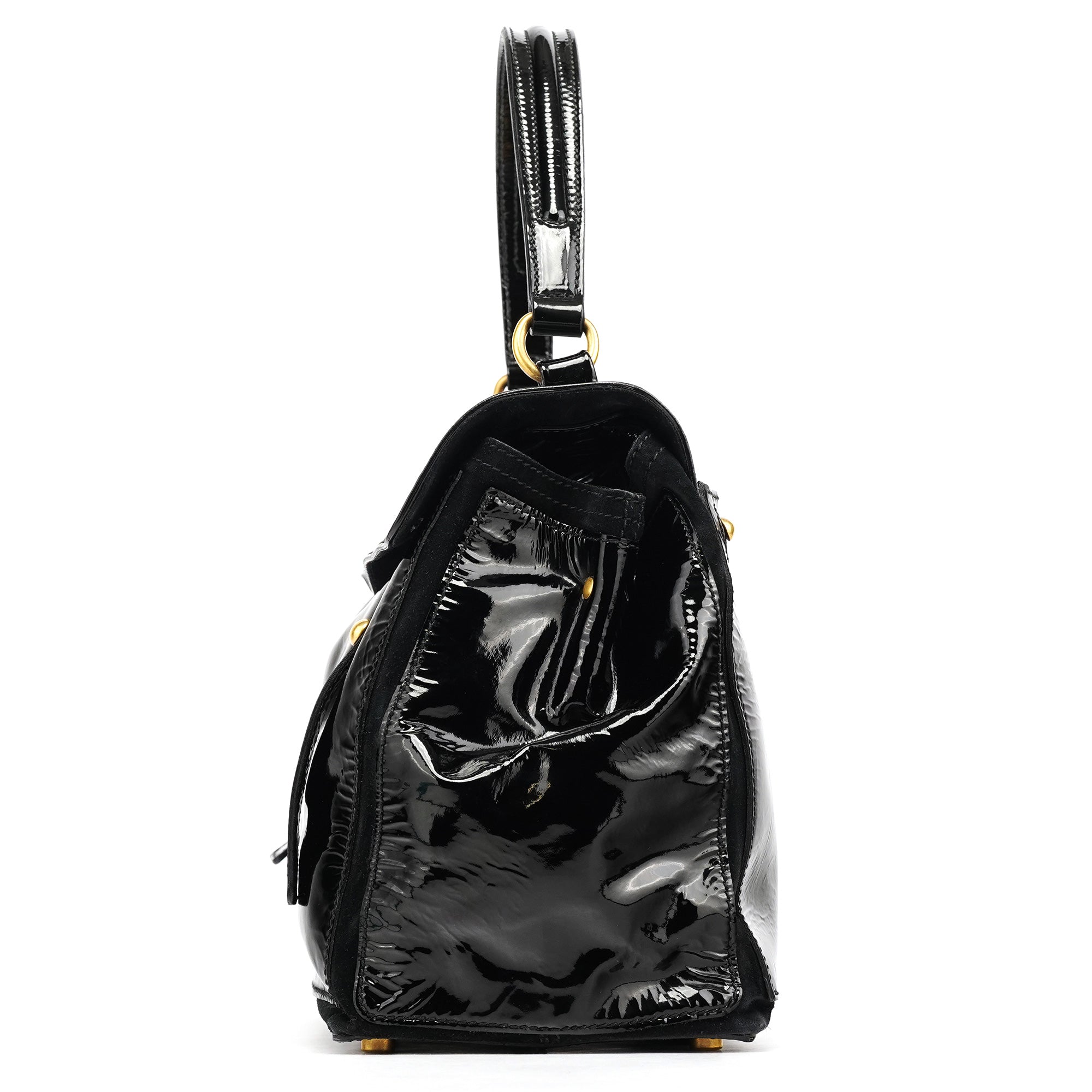 Black Patent Leather Muse Two Bag