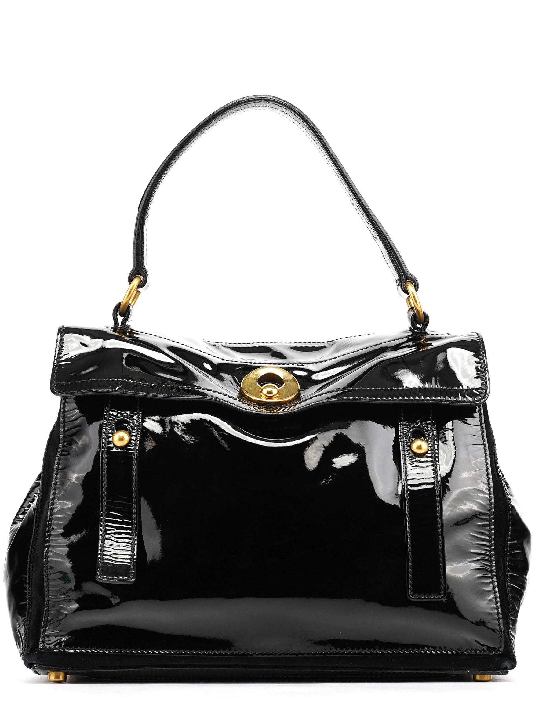 Black Patent Leather Muse Two Bag