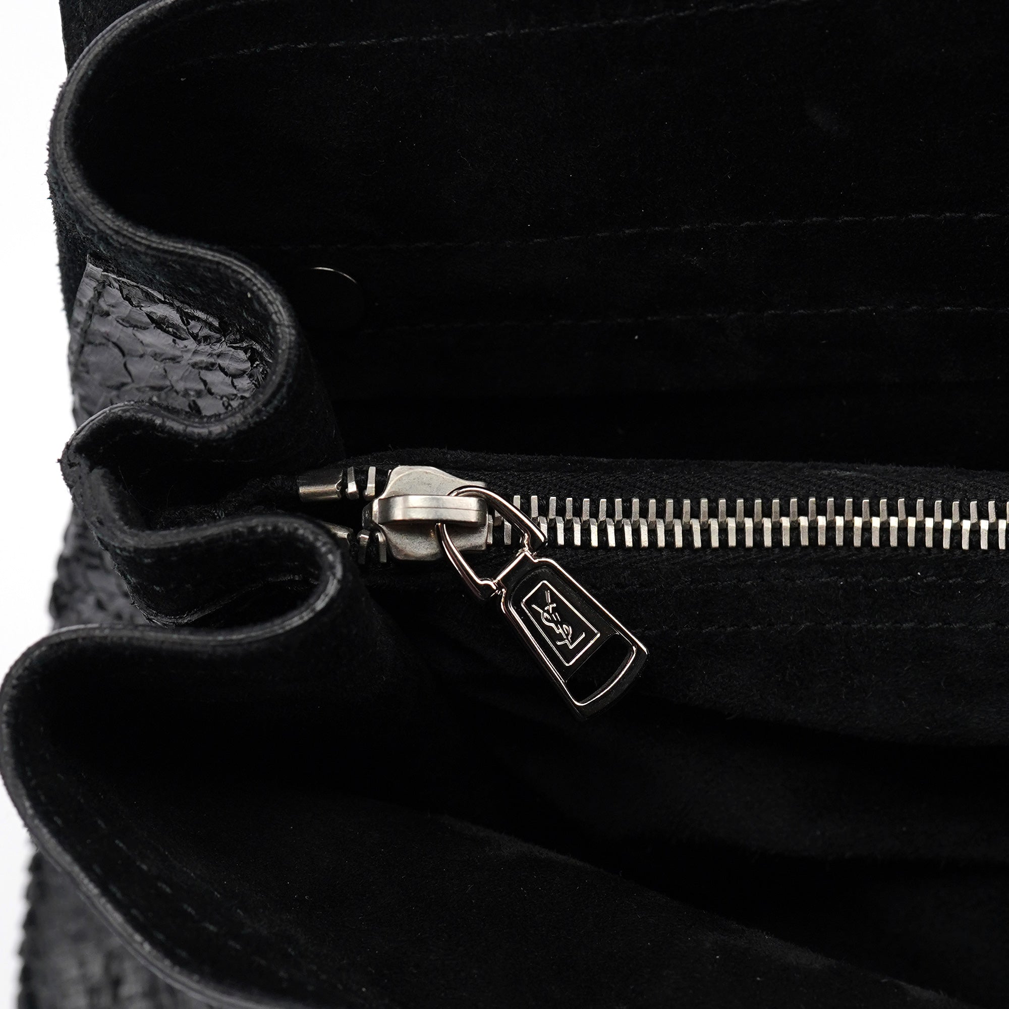 Black Patent Leather Python Muse Bag