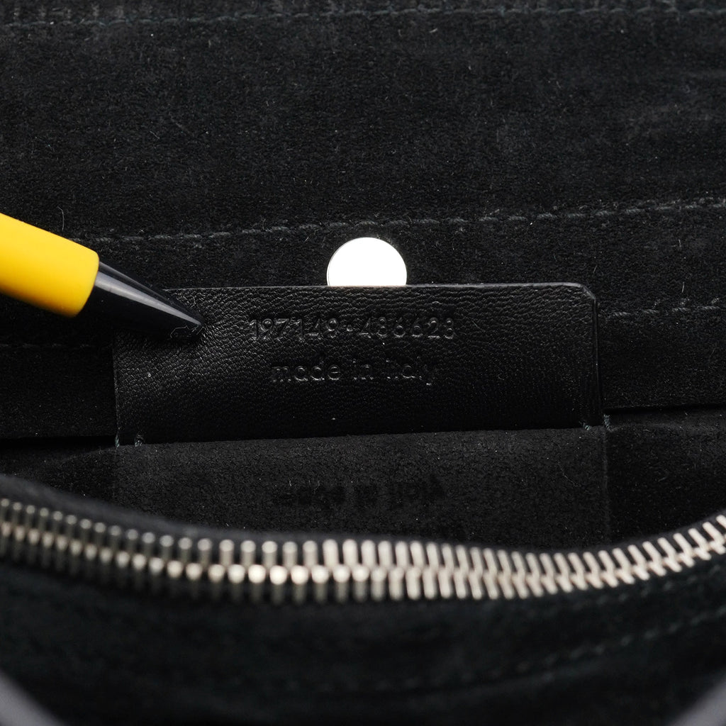 Black Patent Leather Python Muse Bag