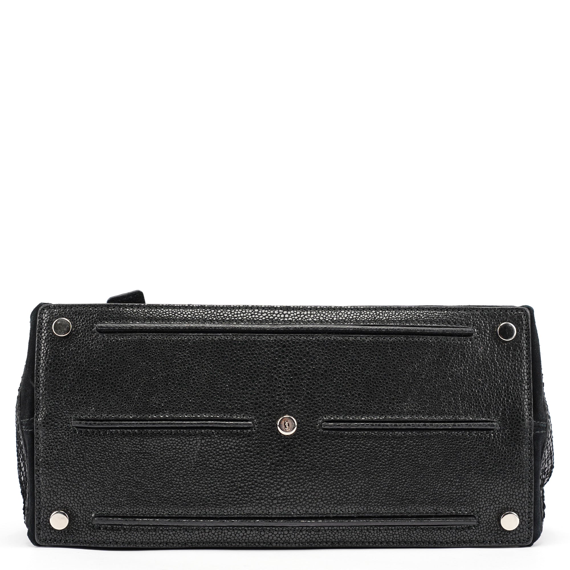Black Patent Leather Python Muse Bag