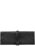 Black Rhinestone Crystal Satin Large Clutch Bag